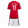 Manchester United Rasmus Hojlund #11 Heimtrikot 2023-24 Kurzarm (+ kurze hosen)